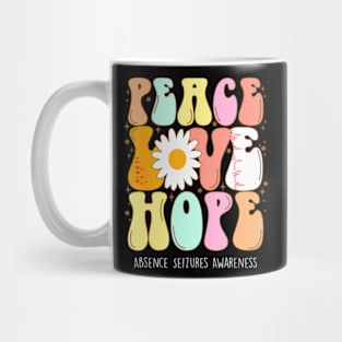 Absence Seizures Awareness  Peace Love  Groovy Mug